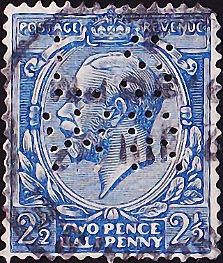 1912  . King George V , 2,5 p .  4,0  .